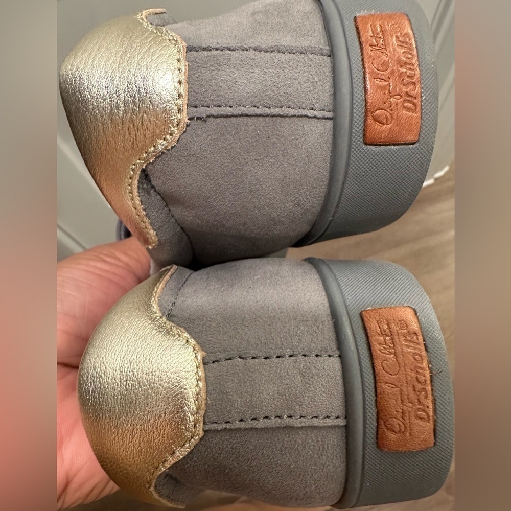 Dr. Scholl's Women's Gray/Gold Studded Slip-On Flats US 11 M - Picture 7 of 13
